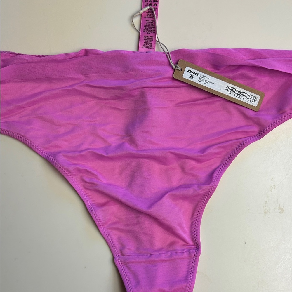SKIMS Pink High-Cut Bikini Panty
